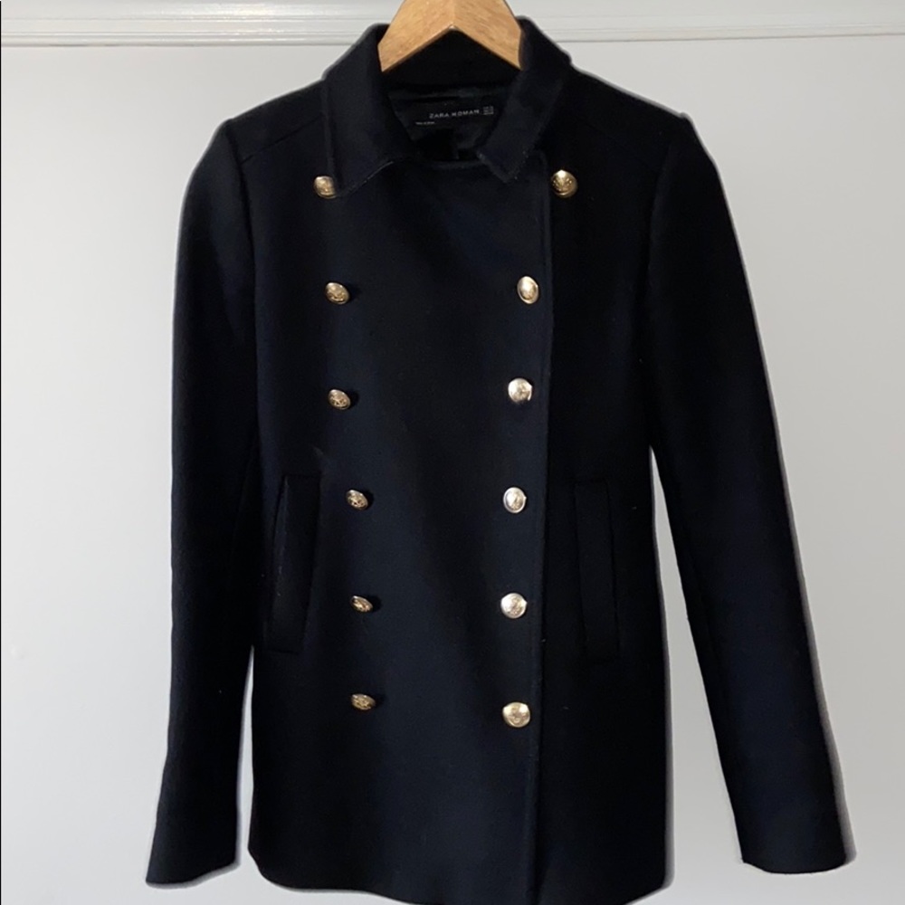ZARA PEACOAT MADE IN SPAIN! XS